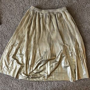 Zara gold skirt